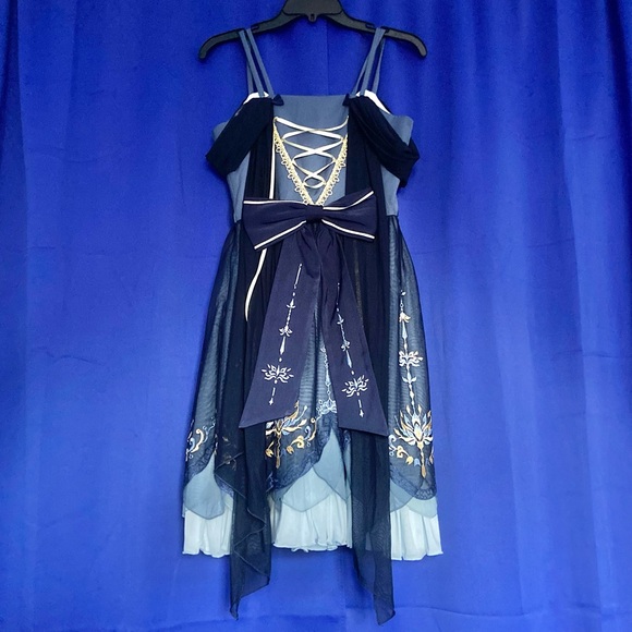 Miselian Lotus Natural Waist JSK by Mirror Miracle 💙💛 - Picture 7 of 16